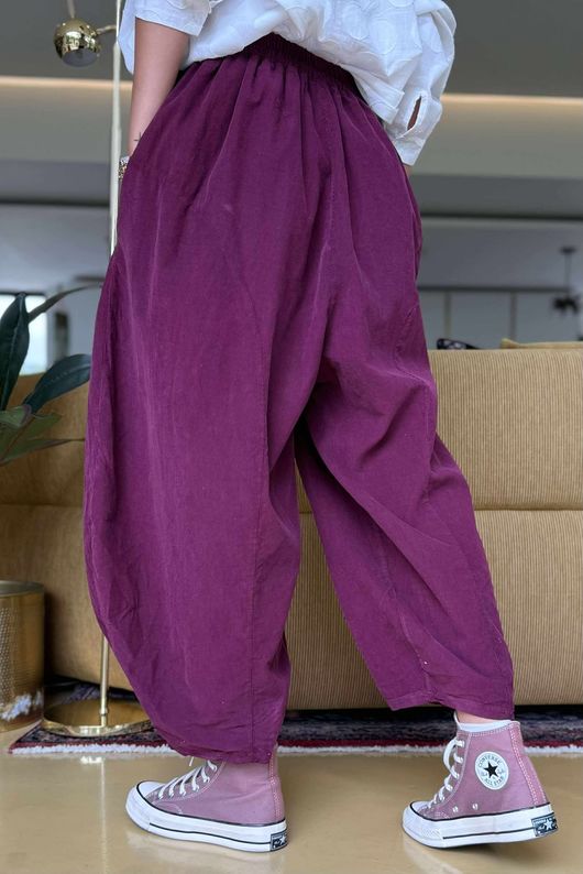 Made in Italy Cooper Needlecord Sia Pant Beetroot